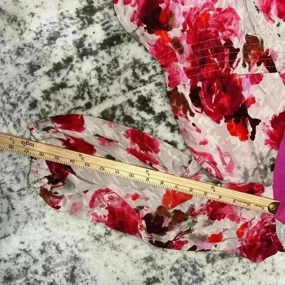 Women's Taylor Floral Dress Size Unspecified/See pics for measurement/Pink White - Picture 8 of 16